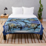 Adele Arseneau Lii Fleurs des Pipon (Winter Flowers) Custom Blanket Métis Trading Post