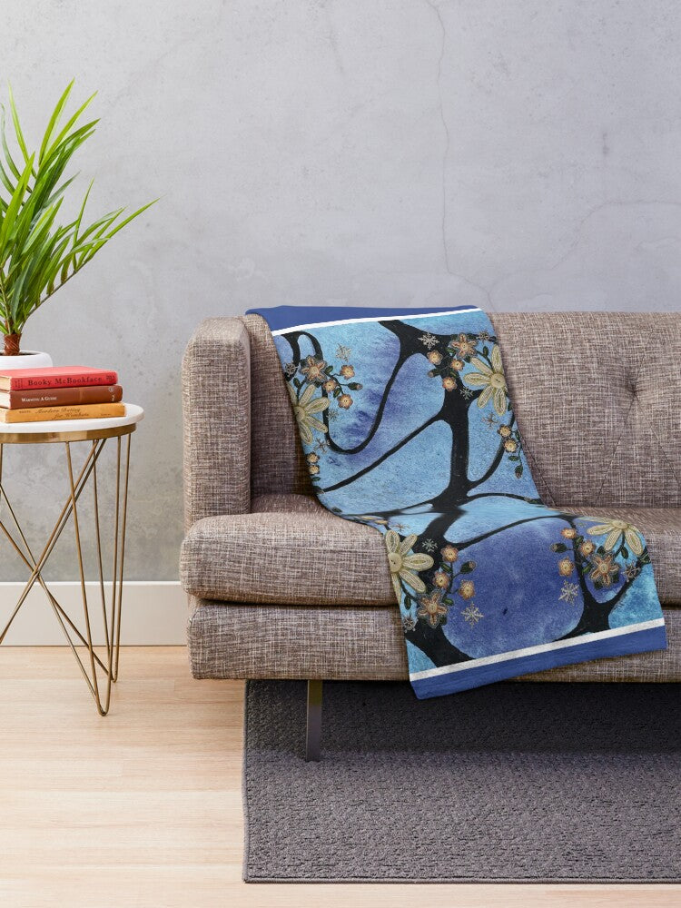 Adele Arseneau Lii Fleurs des Pipon (Winter Flowers) Custom Blanket