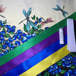 Sandra's Métis Creations Ribbon Skirt Kit- Carla Joseph Blueberries & Dragonflies
