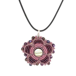OceanLoverJen Purple Beaded Flower Necklace Métis Trading Post