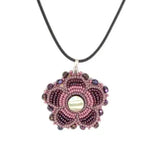 OceanLoverJen Purple Beaded Flower Necklace Métis Trading Post