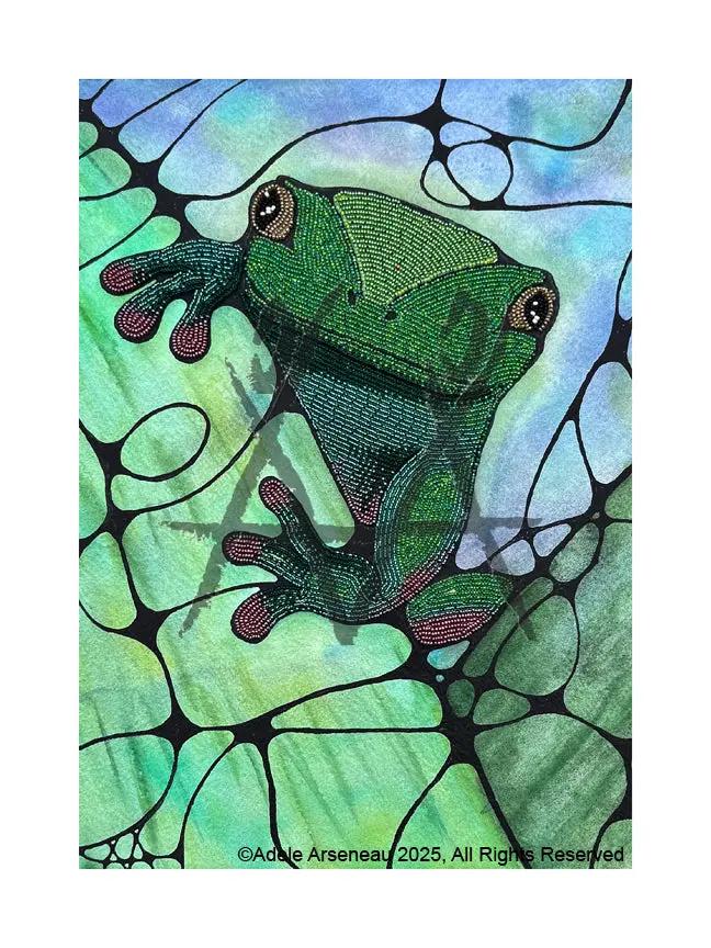 Adele Arseneau 9x12 Limited Edition Print - Hiding In Plain Sight Métis Trading Post