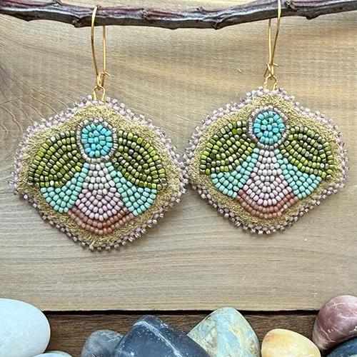 Thimble & Nod Wild Rose Earrings Métis Trading Post