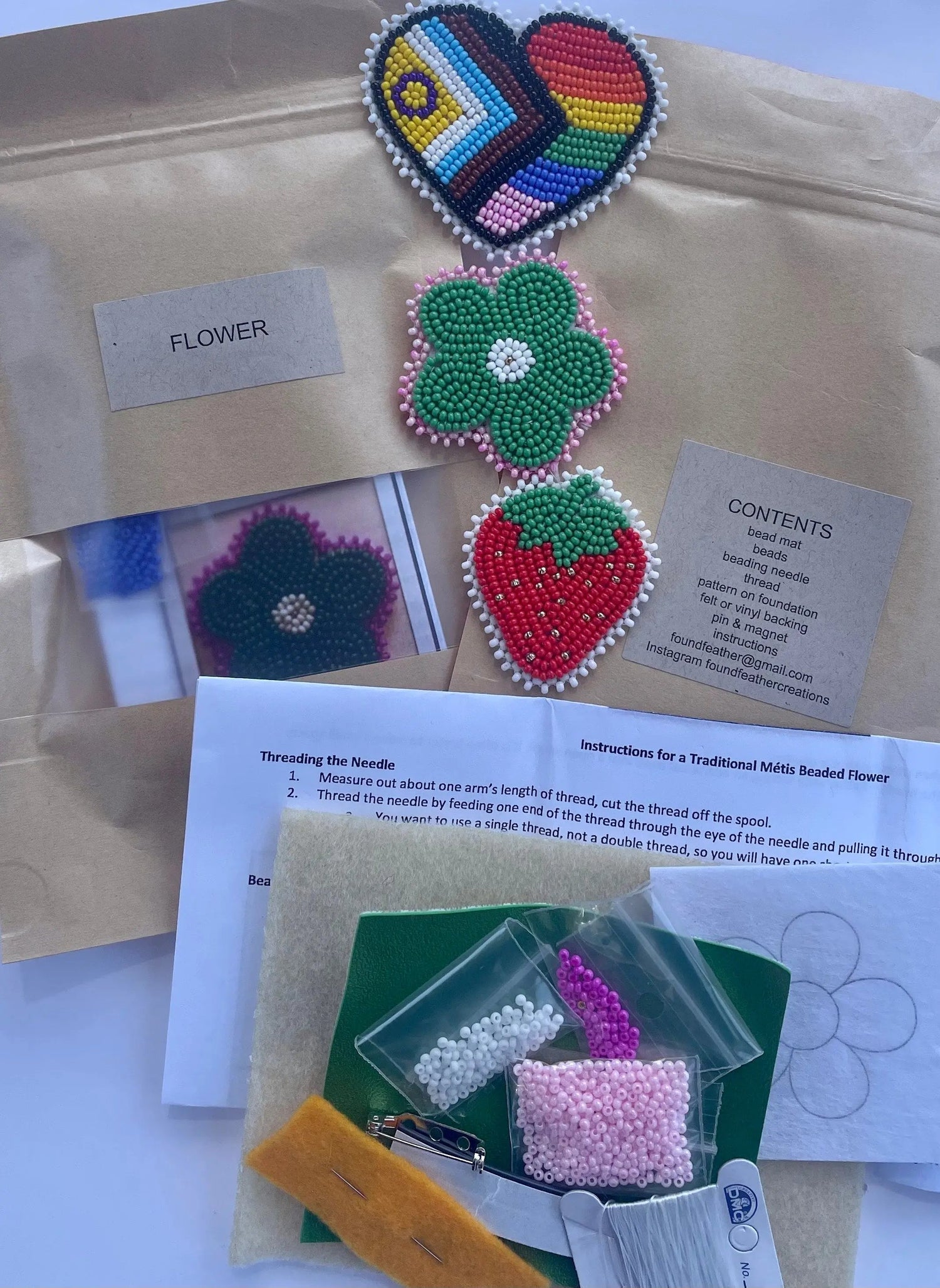Found Feather Creations Beading Kits Métis Trading Post