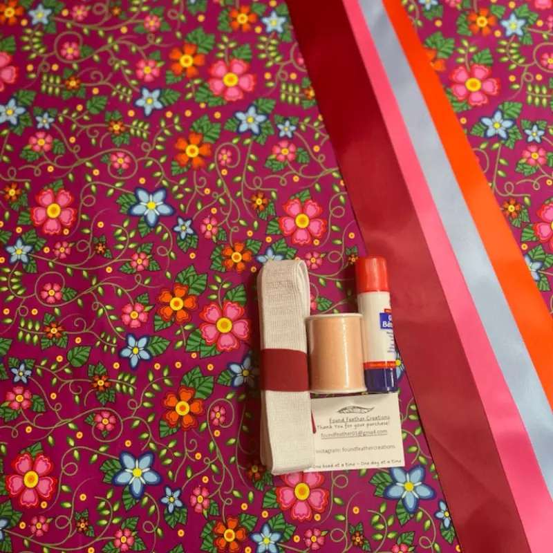 Found Feather Creations Ribbon Skirt Kits- Cree Nisga'a Design Métis Trading Post