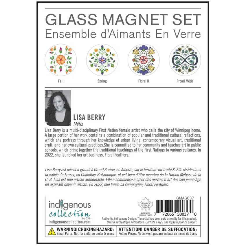 Lisa Berry Glass Magnet Set