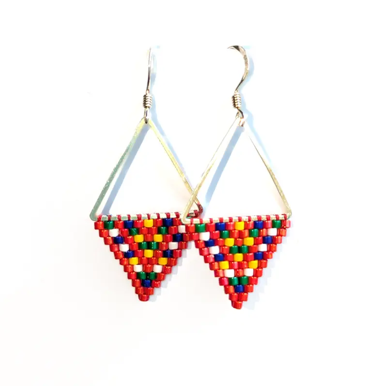 OceanLoverJen Métis Triangle Sash Earrings Métis Trading Post