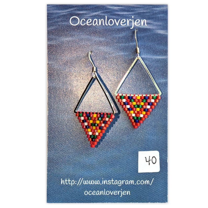 OceanLoverJen Métis Triangle Sash Earrings