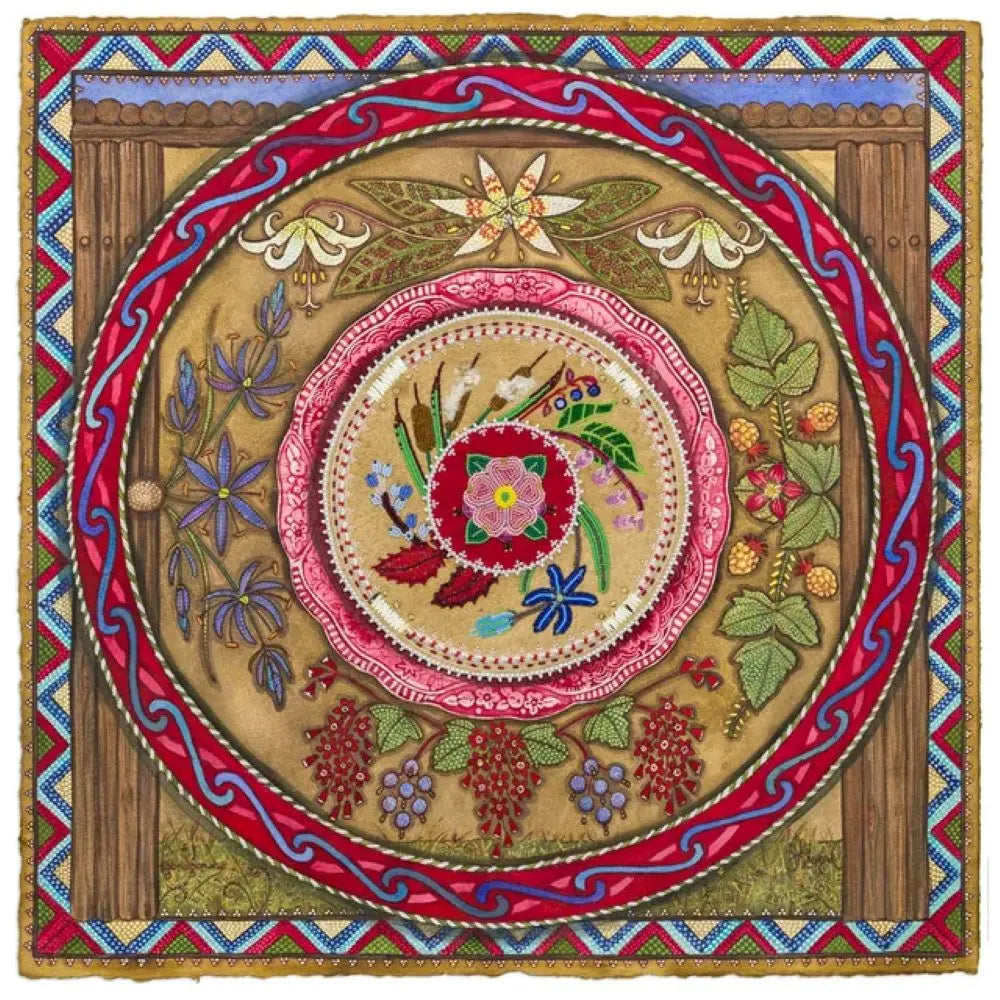 Lisa Shepherd & Kristi Bridgeman 6x6 Art Cards Métis Trading Post