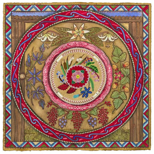Kristi Bridgeman & Lisa Shepherd 12x12 Mandala & Métis Prints Métis Trading Post
