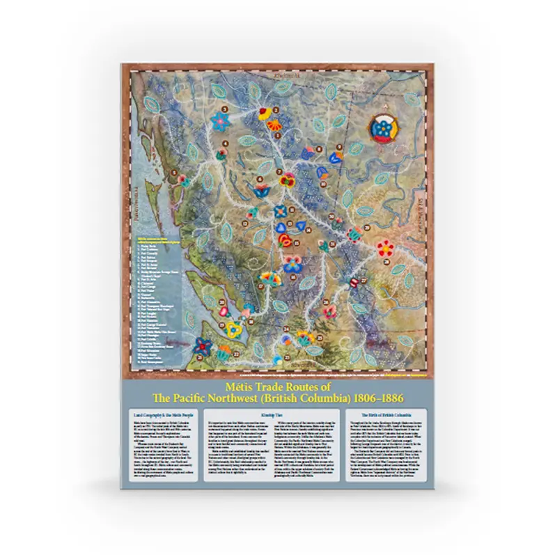 Kristi Bridgeman & Lisa Shepherd Trade Route Map Métis Trading Post