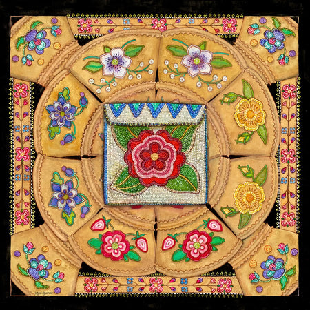 Kristi Bridgeman 12x12 Mandala & Métis Prints Métis Trading Post