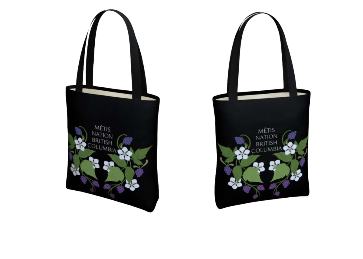 MNBC Blackberry Black Tote Métis Trading Post