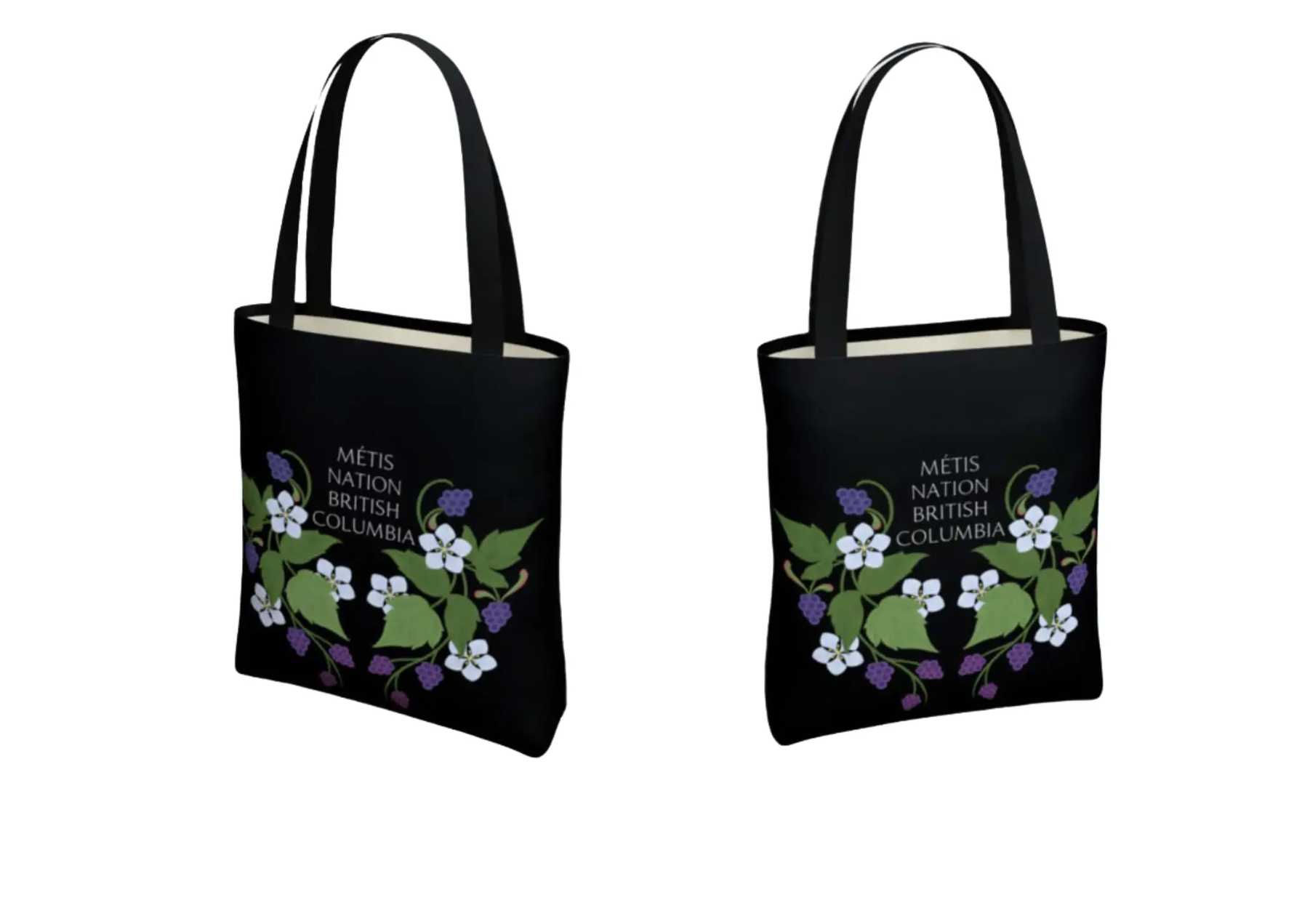 MNBC Blackberry Black Tote Métis Trading Post