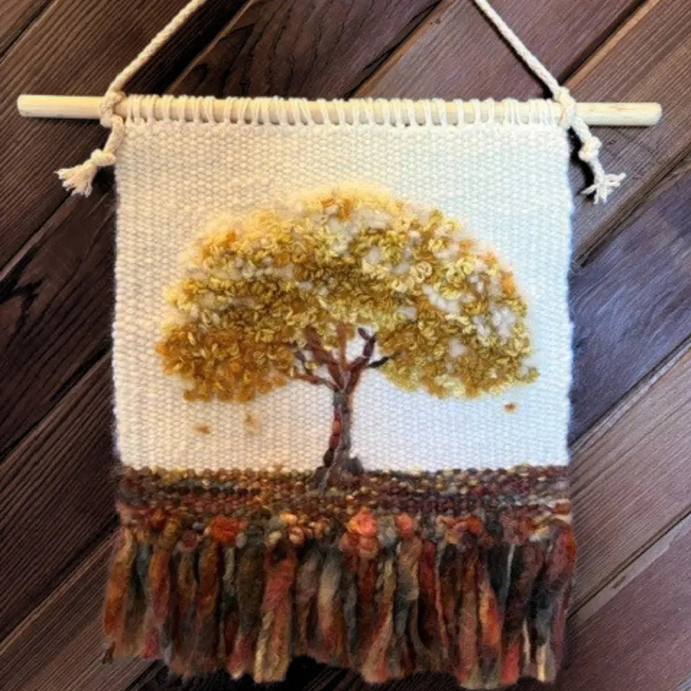 Sandy Faulkner Handwoven Autumn Forest Tapestry