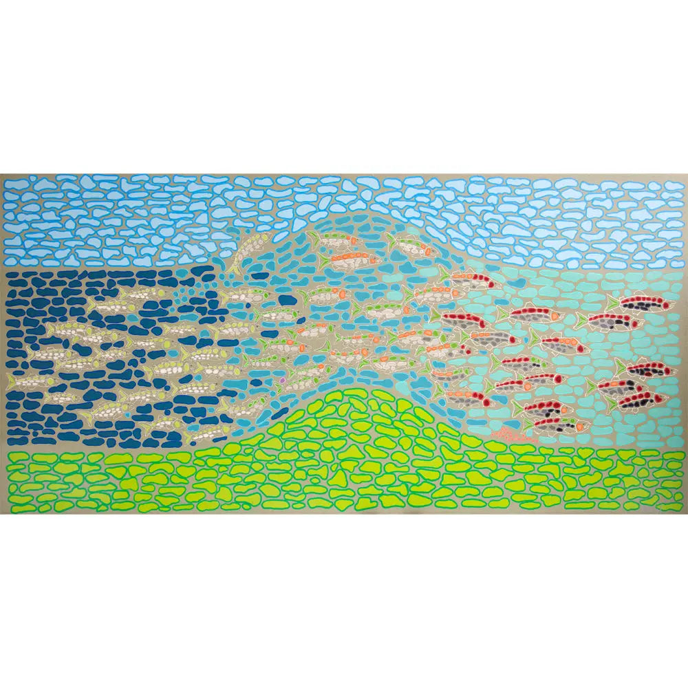 Kats Klein 19x13 Print- Salmon Run