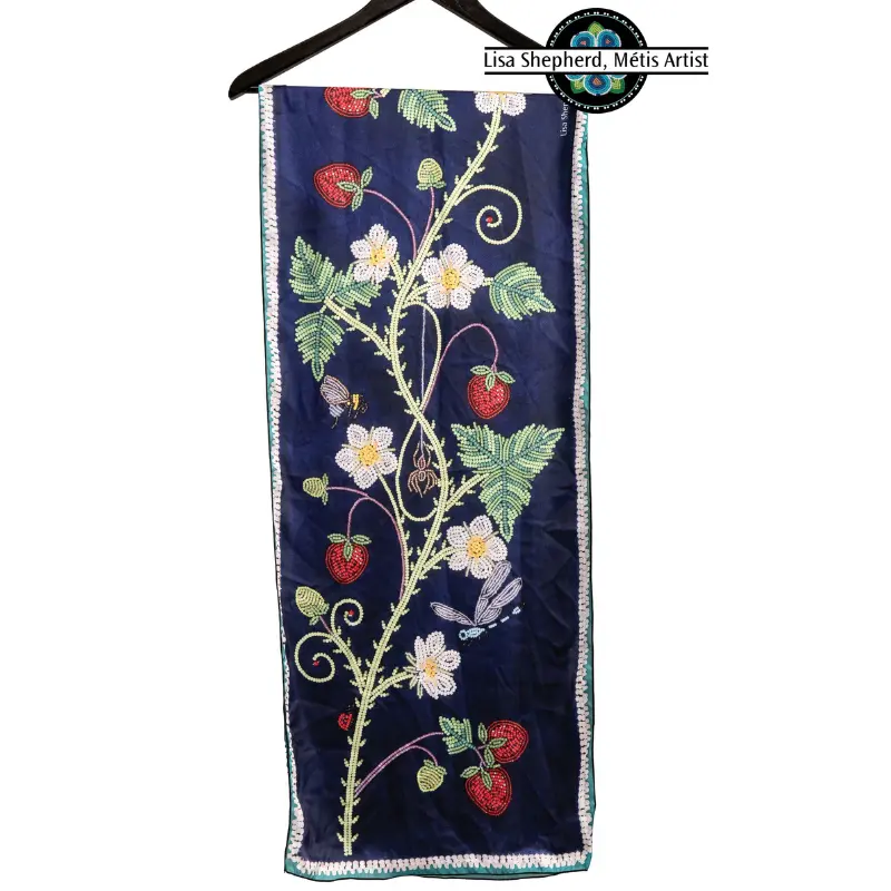 Lisa Shepherd Strawberries at the Crossing Scarf Métis Trading Post