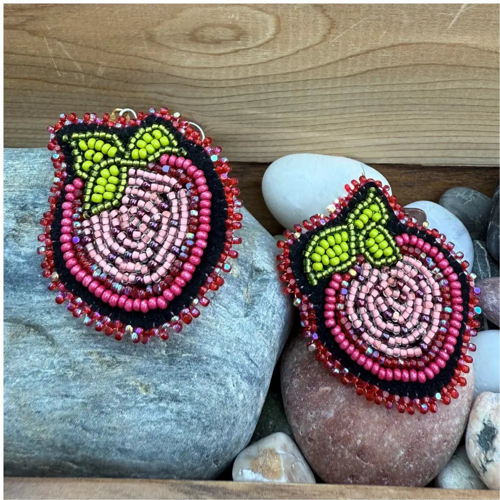 Thimble & Nod Strawberry Earrings Métis Trading Post