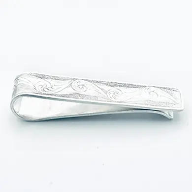 Tarob Fiddlehead Fern Silver Money/Tie Clip Métis Trading Post