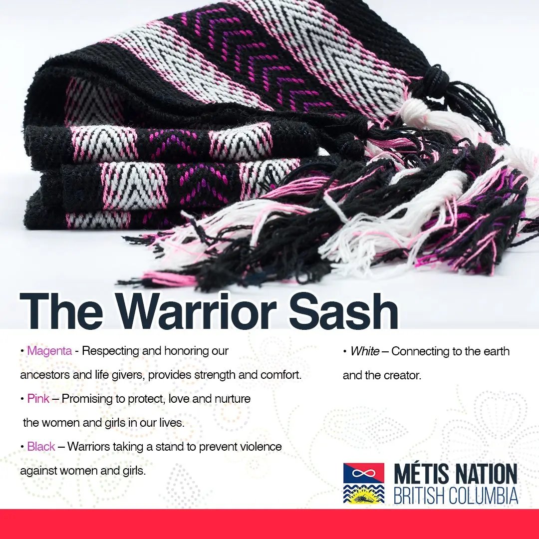 Sashing Our Warriors Sash Métis Nation British Columbia