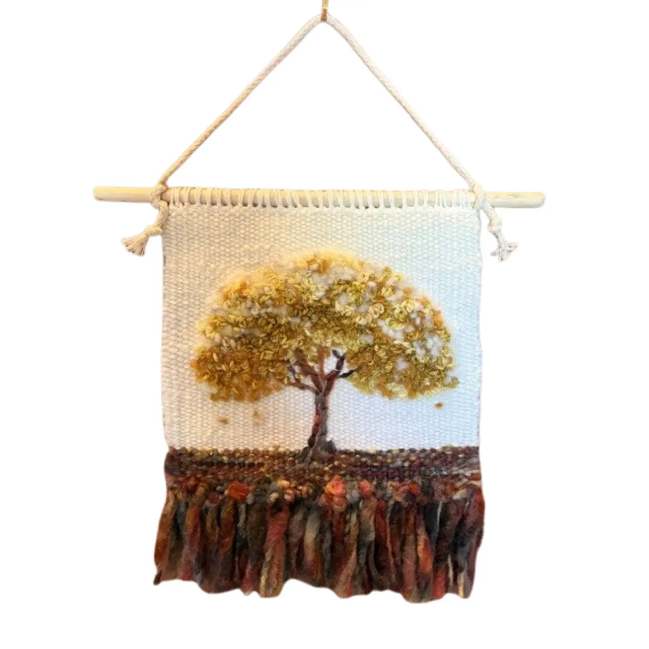 Sandy Faulkner Handwoven Autumn Forest Tapestry