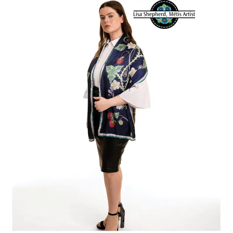 Lisa Shepherd Strawberries at the Crossing Scarf Métis Trading Post