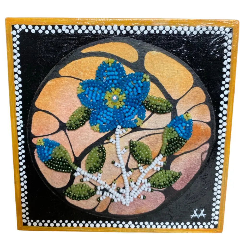 Adele Arseneau- Original Beadwork Cradeled Panel