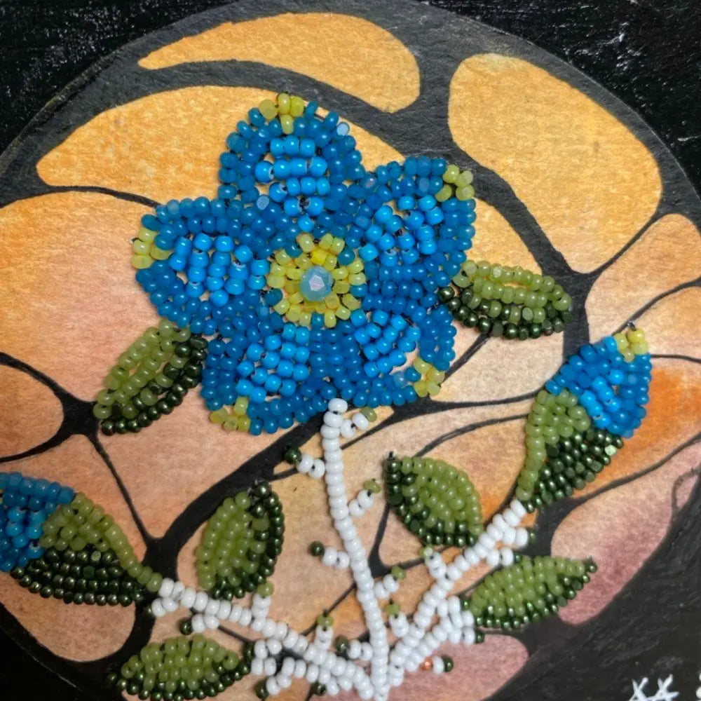 Adele Arseneau- Original Beadwork Cradeled Panel