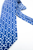 Blue Infinity Symbol Necktie