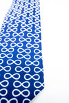 Blue Infinity Symbol Necktie