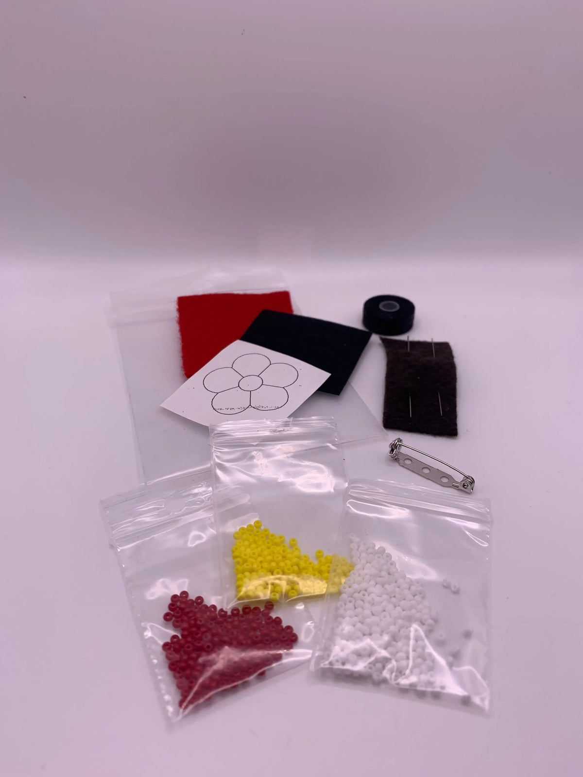 Desert Métis Creations Flower Pin Kit - YRW Métis Trading Post