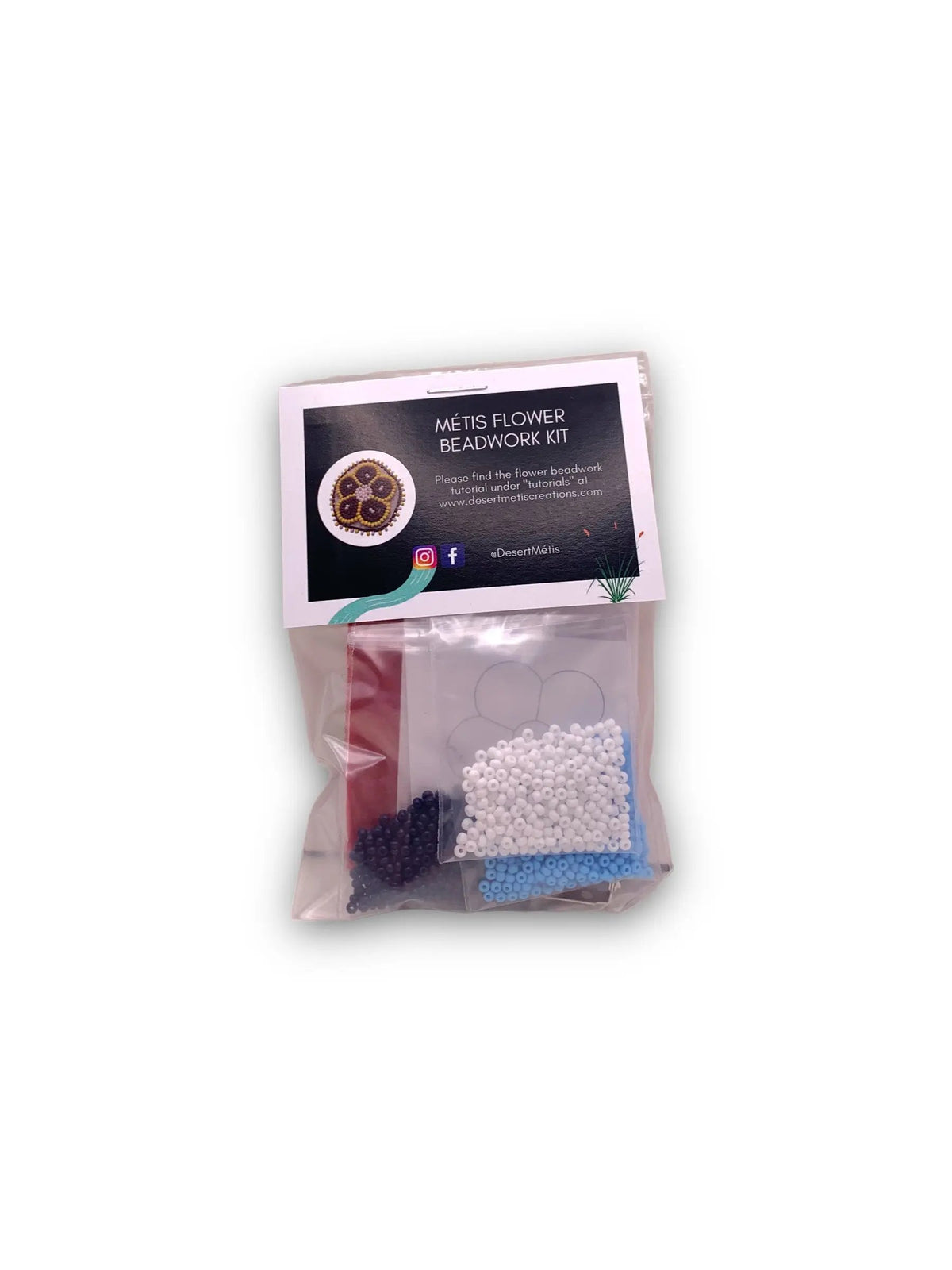 Desert Métis Creations Flower Pin Kit - GBW Métis Trading Post